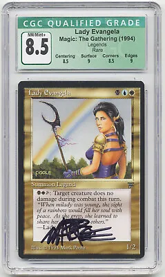 Graded Signed Lady Evangela CGC 8.5 Q++ Legends Art Mark Poole MTG Reserved List • $120