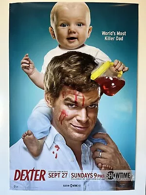 Dexter Showtime Series Poster Worlds Most Killer Dad Michael C Hall 40x27 2009  • $10.53