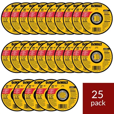 DEWALT DW8062 CASE OF (25) 4-1/2  X .045 X 7/8  Metal Cut-Off Wheels • $39.85