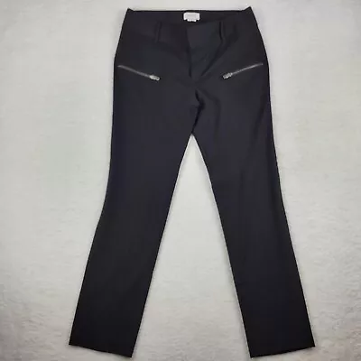 Helmut Lang Wool Blend Stretch Knit Career Pants Trousers Black Women's Size 10 • $29.99