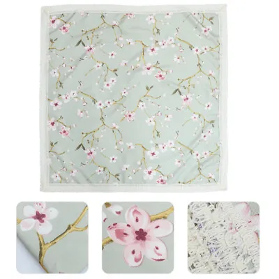 1pc Wild Flower Table Cloth Dining Table Fabric Cloth Small Square Tablecloth • £11.69