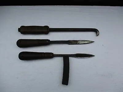 Lot Of 2 Antique Machinist Babbitt Bearing Scraper Tools • $25