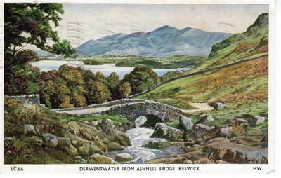 £0.50 • Buy Cumberland - Derwentwater From Ashness Bridge, Keswick (Webster, Keswick)