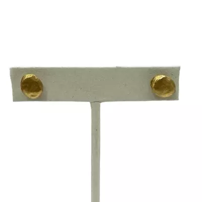 Marco Bicego Siviglia Stud Earrings Hammered 18K Yellow Gold • $575.91