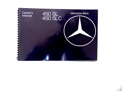 1979 Mercedes 450 Sl 450 Slc Owners Manual W107  New Factory Reprint 1980 1978 • $89.99