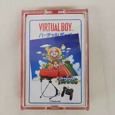 Nintendo Super Mario Virtual Boy Mario Tennis Trump Playing Card Game Vintage • $98.12