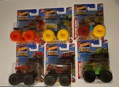 Hot Wheels Mini Monster Truck Lot Of 6 Set Free Shipping • $23