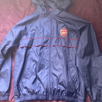 £12.50 • Buy Mens ARSENAL Navy Showerproof/Windproof Zip Front Hooded Jacket