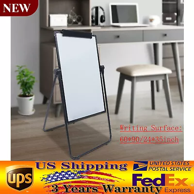 	Rolling Magnetic Whiteboard Double-sided Whiteboard 24*35 Inch W/ Marker Tray • $61.75