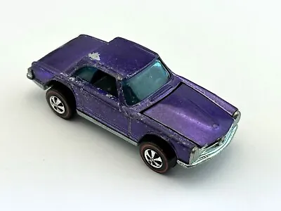 Hot Wheels Redline MERCEDES BENZ 280SL Purple HK Dark Interior Nice !!! • $75