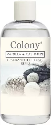 2024 Wax Lyrical Colony VANILLA & CASHMERE Reed Diffuser Refill 200ml • £10.99