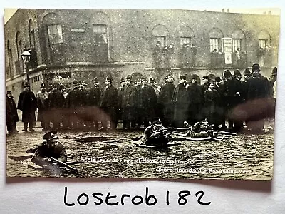 Scots Guards Firing At House Sydney Street Houndsditch Assassins London Postcard • £2.99