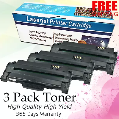 3-Pk/Pack MLT-D105L Toner Samsung ML-1910 ML-1915 ML-2525 ML-2525W ML-2545 2580 • $45.99