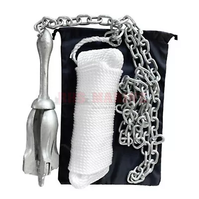 2.5KG Galvanised Folding Anchor Kit GRAPNEL Kayak Boat Jet Ski Canoe • $89.95