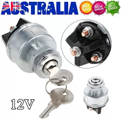 Ignition Switch Starter With 2 Keys Universal For Car Tractor Trailer Boat AU • $14.99