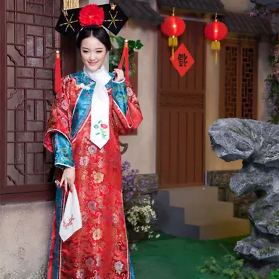 Qing Dynasty Manchu Ancient China Clothing Female Adult Royal Maid TV Play Movie • $89.33