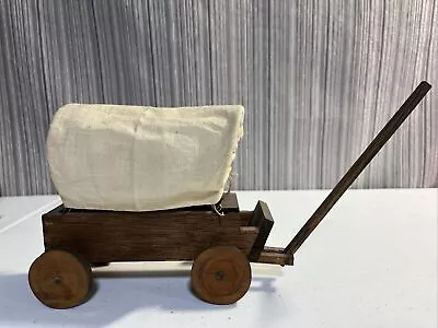 $24.50 • Buy Antique Hand Made Wooden Covered Wagon Cloth Top