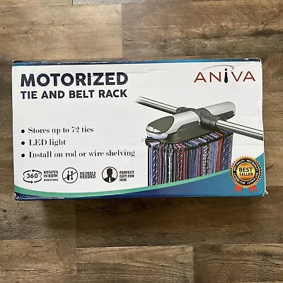 Motorized Tie And Belt Rack Closet Organizer With LED Lights By Aniva • $28.90