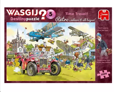 Wasgij No. 5 Destiny Jigsaw Puzzle - 1000 Piece - Time Travel Retro - New Sealed • £14.98