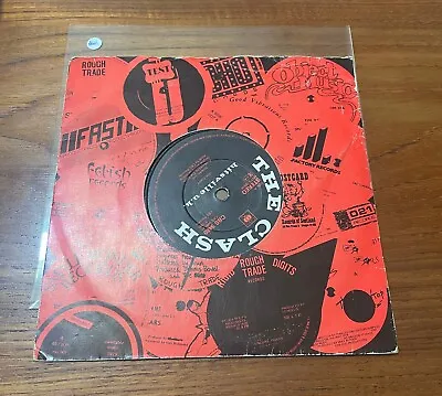 The Clash Hitsville U.K / Mikey Dread Radio 1 7  Vinyl 1980 CBS UK P/S - A411 • $11.25