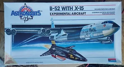 Monogram 1987 Young Astronauts B-52 With X-15 1/72 Model Kit #5907 Open Box • $99.98