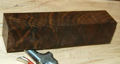 Colorful Feather Curly Walnut Turning Cue Butt Blank About 1.9 X 1.9 X 8.6 • $80.75