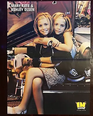 Rare Mary-Kate And Ashley Olsen Pullout Poster Isabel Snyder Vintage • $45