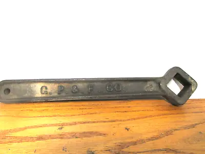 Vintage Square End Implement Wrench Farm Tool Marked G.P. & F. Co. • $39