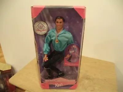 USA Olympic Skater Ken Barbie Doll Box 1998 Winter Games NEW OLD STOCK • $29