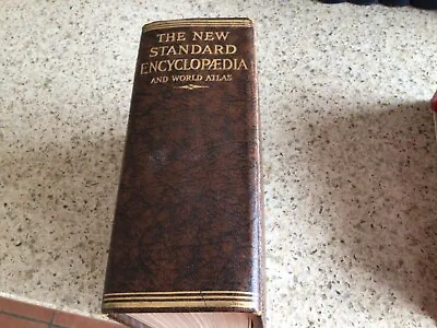 Vintage Book The New Standard Encyclopedia & World Atlas • £10