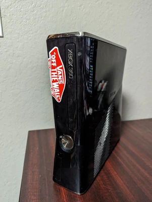 $59 • Buy Reconditioned Microsoft Xbox 360 Slim S Gloss Black Console ONLY Tested READ 