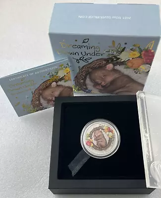 2021 Baby Wombat 1/2oz Silver Proof Coin - Dreaming Down Under - Perth Mint - • $99