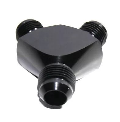 BLACK Male Flare Y-Block Fitting Adapter AN12 12-AN Male To 2X AN10 10-AN Male • $13.99