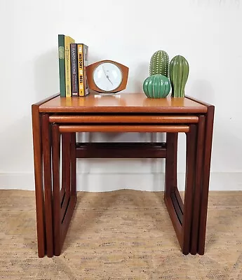 Vintage Retro G Plan Nest Of Tables Quadrile Teak Mid Century Danish Style • £175