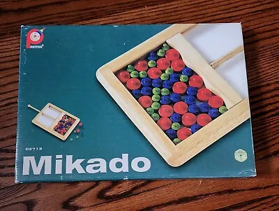 Mikado Horizontal Wooden Board Game 2004 Pintoy Skill & Steady Hand Thailand • $17.50