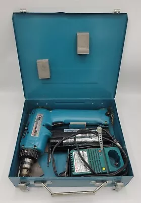 Makita Cordless Driver Drill Model 6093D 9.6 Fast Charger 2 Batteries Case WORKS • $35