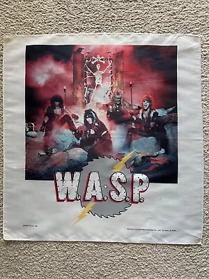 VINTAGE 1984 WASP Band Tapestry Poster Banner 23X22 Blackie Lawless W.A.S.P. • $39.99