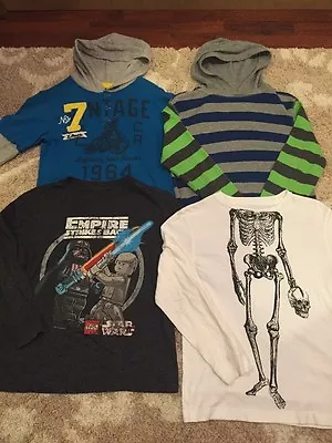£32.21 • Buy Old Navy Boys Size Medium M 8 Shirt Hoodie Lego Star Wars Motorcycle Halloween