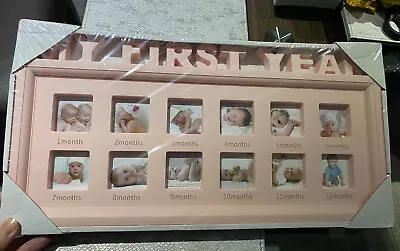 My First Years Photo Frame - Pink Baby Girl Gift • £12