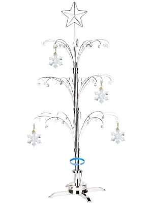 47 Inch Rotating Metal Ornament Display Tree  With  Christmas Tree Wire Hooks • $49.99