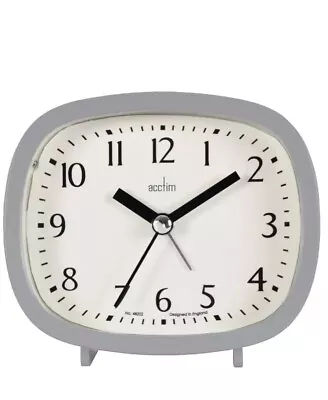 Acctim Hilda Analogue Alarm Clock Non Ticking Sweep Crescendo Alarm Backlight • £13