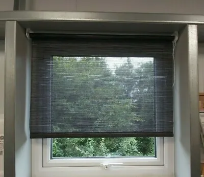 £23.85 • Buy Sheer Neutral Dark Roller Blinds - Made To Measure - Extra Wide Widths 