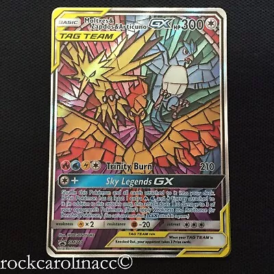 Moltres & Articuno & Zapdos GX TAG TEAM SM210 (NM) Black Star PROMO Pokemon • $15.99