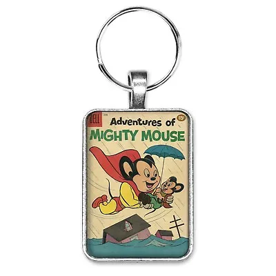 Adventures Of Mighty Mouse June Cover Key Ring Or Necklace Comic Book Jewelry • $12.95