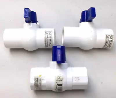 Homewerks VBV-P40-E4M PVC Ball Valve 3/4 X 3/4  Solvent 150 Psi (Pack Of 3) • $20