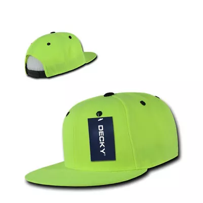 Decky Neon Snapback Retro 6 Panel Constructed Baseball Hats Caps • $14.75