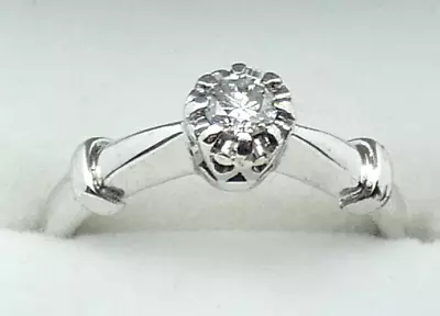 £129 • Buy Diamond Solitaire 0.20 Cts  9ct Gold Size L    BA104
