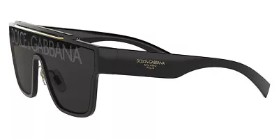 Authentic Dolce Sunglasses DG  6125- 501/M Black W/Silver/Grey Lens 35mm   NEW  • $132.14