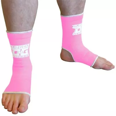 BABY PINK MUAY THAI KICKBOXING MMA ANKLE SUPPORT ANKLET (Kids - Adults) • £8.99