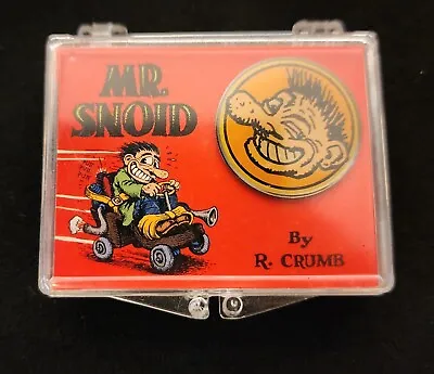 1992 MR. SNOID Enamel Pin By R. CRUMB Kitchen Sink Press NIB In ORIGINAL Case • $160.18